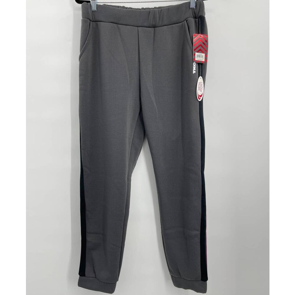 TKO Womens Gray Purple Track Jogger Sports Active Sweatpants Large NEW